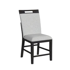 Transcend Counter Side Chair with Light Grey Fabric in Charcoal (2 Per Carton)