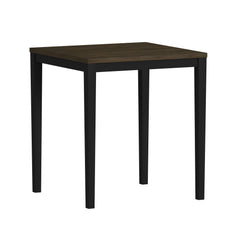 Tulane 5pc Counter Table & 4 Counter Chairs with Beige Fabric in Oak & Black