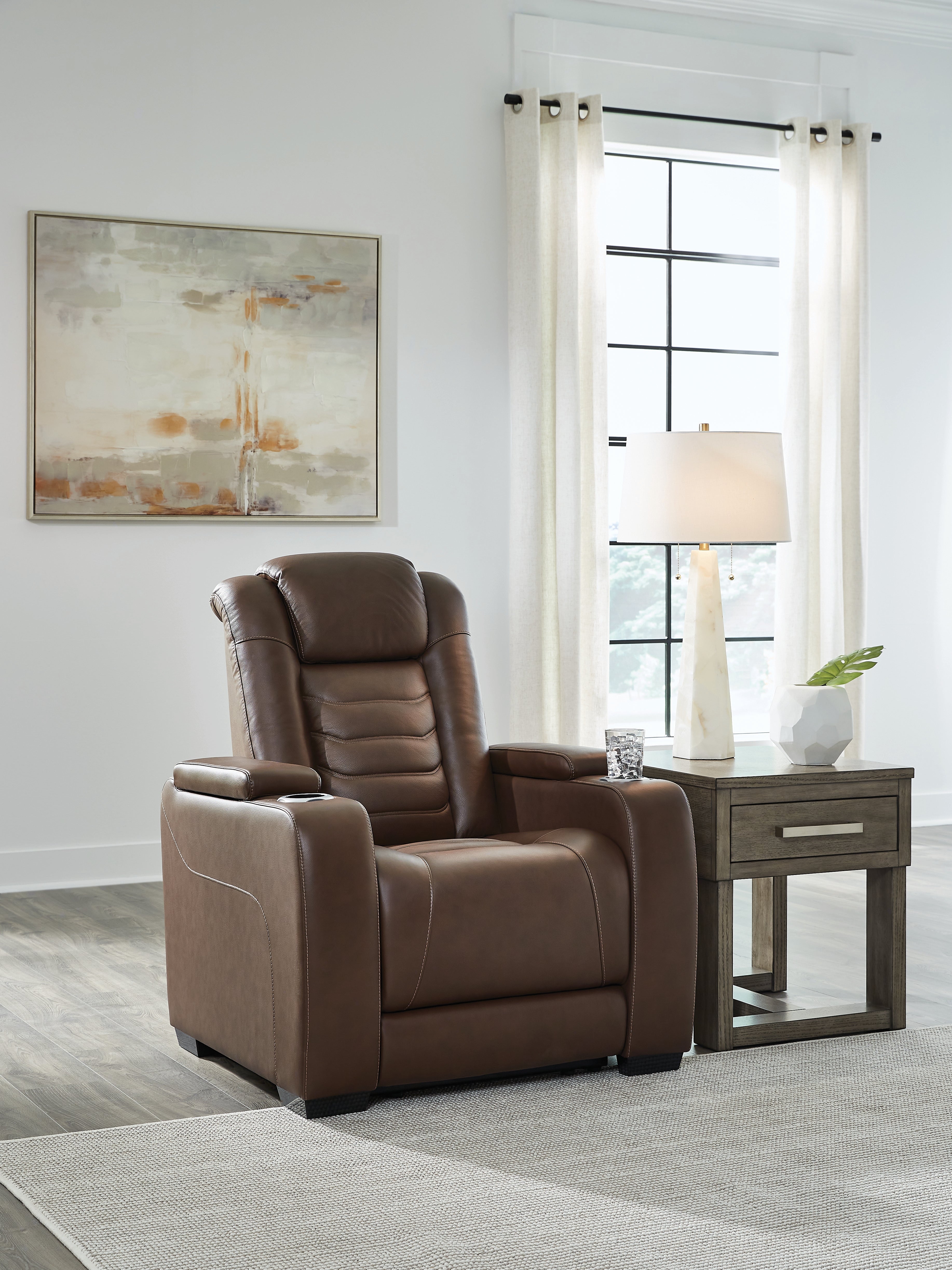 Hoover Furniture Outlet - Ashley Furniture - High Impact Power Recliner - PWR Recliner/ADJ Headrest - U1060113