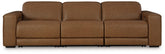 Hoover Furniture Outlet - Ashley Furniture - Magic Man 3-Piece Power Reclining Sectional Sofa - 3-Piece Power Reclining Sectional Sofa / Caramel - PCU10700S9
