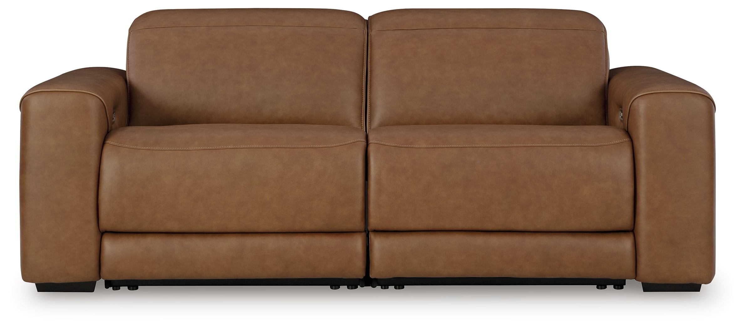 Hoover Furniture Outlet - Ashley Furniture - Magic Man 2-Piece Power Reclining Sectional Loveseat - 2-Piece Power Reclining Sectional Loveseat / Caramel - PCU10700S1