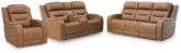 Hoover Furniture Outlet - Ashley Furniture - Knightington Power Reclining Sofa, Loveseat and Recliner - Power Reclining Sofa, Loveseat and Recliner - PCU11600U2