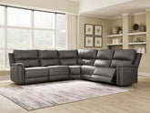 Hoover Furniture Outlet - Ashley Furniture - Bleckley 5-Piece Power Reclining Sectional - 5-Piece Power Reclining Sectional - PCU12000S4