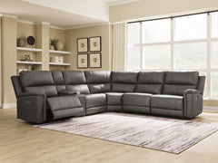 Hoover Furniture Outlet - Ashley Furniture - Bleckley 6-Piece Power Reclining Sectional - 6-Piece Power Reclining Sectional - PCU12000S5