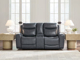 Hoover Furniture Outlet - Ashley Furniture - Next Move Power Reclining Loveseat - PWR REC Loveseat/CON/ADJ HDRST - PCU1210018