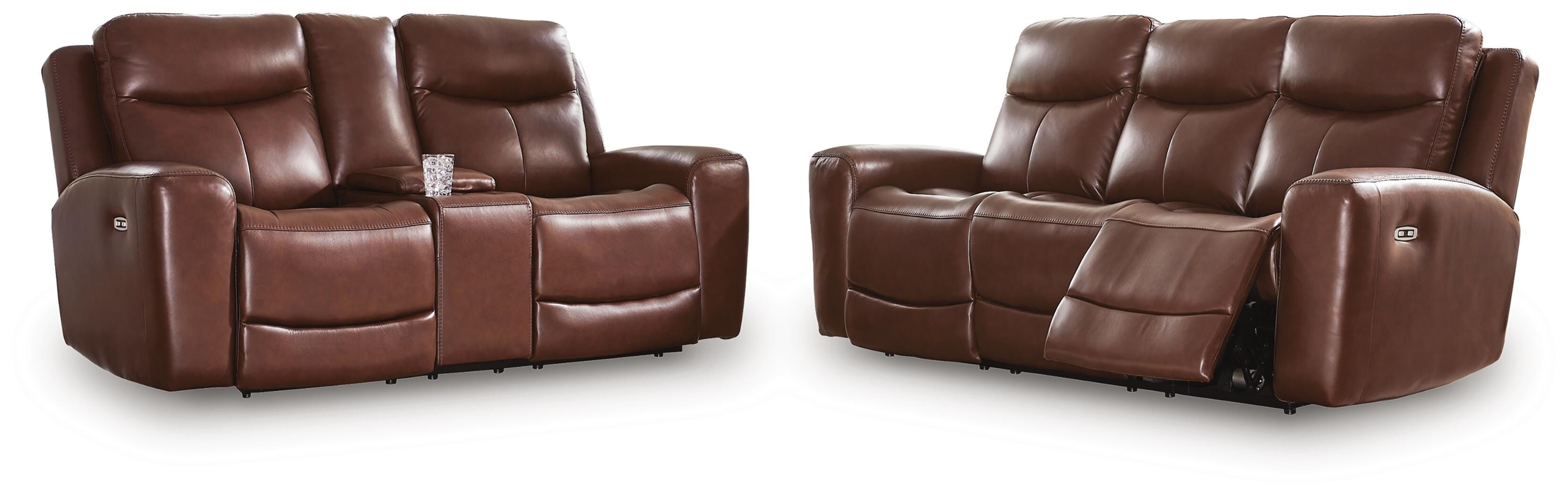 Hoover Furniture Outlet - Ashley Furniture - Bexhurst Power Reclining Sofa and Loveseat - Power Reclining Sofa and Loveseat - PCU12102U1
