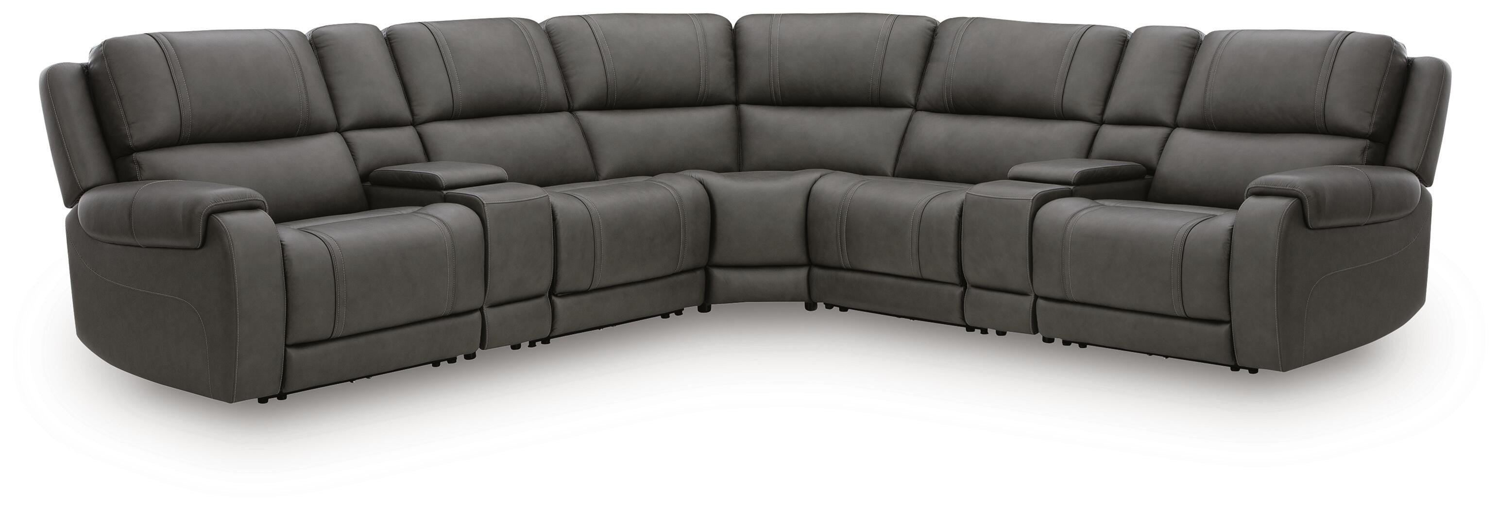 Hoover Furniture Outlet - Ashley Furniture - 5Z - Pittson 7-Piece Power Reclining Sectional - 7-Piece Power Reclining Sectional - PCU12600S10