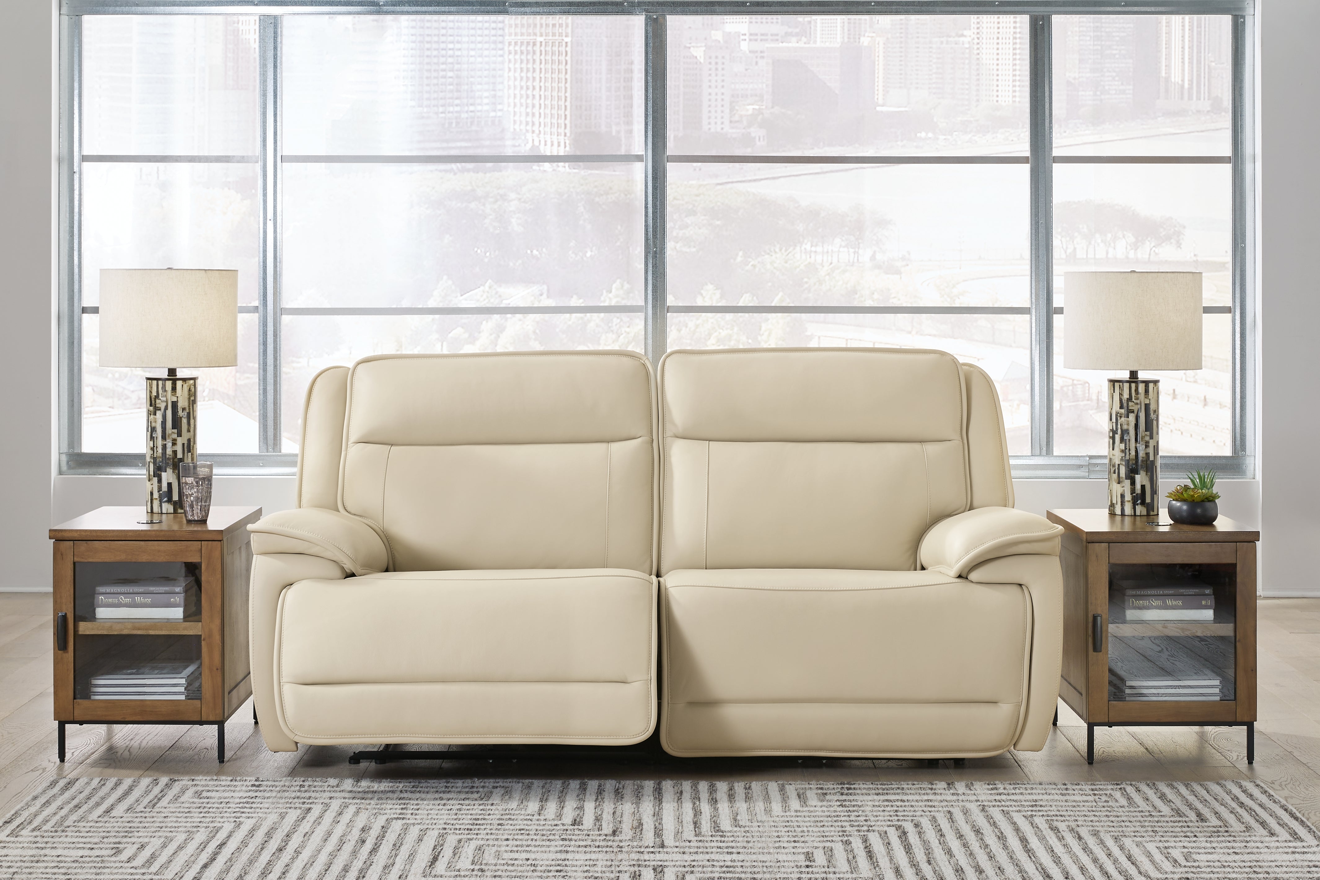 Hoover Furniture Outlet - Ashley Furniture - Double Deal 2-Piece Power Reclining Loveseat Sectional - 2-Piece Power Reclining Loveseat Sectional - U13001S3