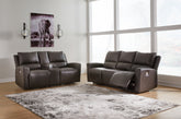 Hoover Furniture Outlet - Ashley Furniture - Boxmere Power Reclining Sofa and Loveseat - Power Reclining Sofa and Loveseat - U13100U1
