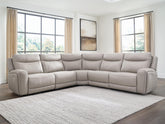 Hoover Furniture Outlet - Ashley Furniture - Gravier 5-Piece Power Reclining Sectional - 5-Piece Power Reclining Sectional - U13300S4
