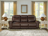 Hoover Furniture Outlet - Ashley Furniture - Gravier Power Reclining Sofa - PWR REC Sofa with ADJ Headrest - U1330115