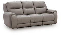Real Moments Power Reclining Sofa with Audio Seating