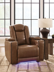 Hoover Furniture Outlet - Ashley Furniture - Gruaro Power Recliner - PWR Recliner/ADJ Headrest - PCU1420013