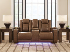 Gruaro Power Reclining Loveseat with Console