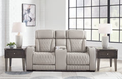 Hoover Furniture Outlet - Ashley Furniture - Boyington Power Reclining Loveseat with Console - PWR REC Loveseat/CON/ADJ HDRST - U2710518