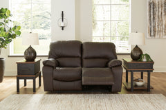 Hoover Furniture Outlet - Ashley Furniture - Leesworth Power Reclining Loveseat - Reclining Power Loveseat - U4380874