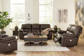 Hoover Furniture Outlet - Ashley Furniture - Leesworth Power Reclining Sofa, Loveseat and Recliner - Power Reclining Sofa, Loveseat and Recliner - U43808U2