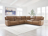 Hoover Furniture Outlet - Ashley Furniture - DeepWakes 6-Piece Reclining Sectional with Storage Console - 6-Piece Reclining Sectional with Storage Console - PCU62606S36