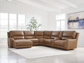 Hoover Furniture Outlet - Ashley Furniture - DeepWakes 6-Piece Power Reclining Sectional with Chaise - 6-Piece Power Reclining Sectional with Chaise - PCU62606S19