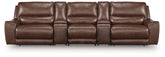 Hoover Furniture Outlet - Ashley Furniture - DeepWakes 5-Piece Reclining Sectional with Storage Consoles - 5-Piece Reclining Sectional with Storage Consoles - PCU62607S39