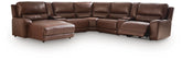 Hoover Furniture Outlet - Ashley Furniture - DeepWakes 7-Piece Reclining Sectional with Chaise and Storage Consoles - 7-Piece Reclining Sectional with Chaise and Storage Consoles - PCU62607S31
