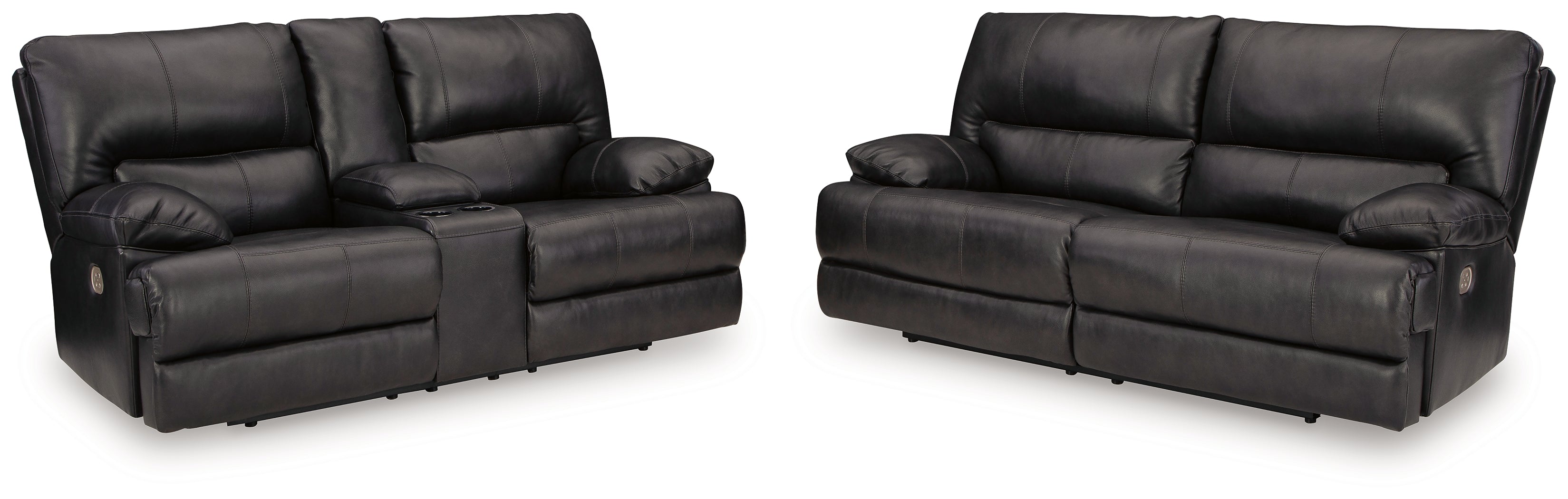 Hoover Furniture Outlet - Ashley Furniture - Mountainous Power Reclining Sofa and Loveseat - Power Reclining Sofa and Loveseat - U65801U1