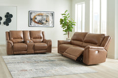 Hoover Furniture Outlet - Ashley Furniture - Trasimeno Power Reclining Sofa and Loveseat - Power Reclining Sofa and Loveseat - U82815U1
