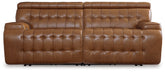 Hoover Furniture Outlet - Ashley Furniture - Temmpton 2-Piece Power Reclining Sectional Loveseat - 2-Piece Power Reclining Sectional Loveseat / Chocolate - U92708S1