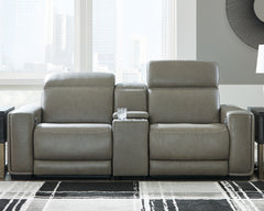 Hoover Furniture Outlet - Ashley Furniture - Correze 3-Piece Power Reclining Sectional Loveseat - 3-Piece Power Reclining Sectional Loveseat - U94202S3