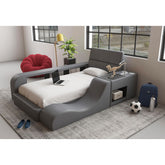 Valari Twin Transformer Bed with Electronic Features in Grey PU – SKU UB-12820-3-TB | Elements