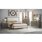 Versailles Contemporary 3-Drawer Nightstand in Grey – SKU B-3690-3-NS | Elements
