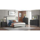 Versailles Contemporary 3-Drawer Nightstand in Black – SKU B-3690-8-NS | Elements