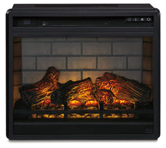 Hoover Furniture Outlet - Ashley Furniture - Entertainment Accessories Electric Infrared Fireplace Insert - Electric Infrared Fireplace Insert / Black - W100-101