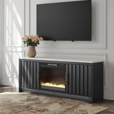 Hoover Furniture Outlet - Ashley Furniture - Cadmori 63" TV Stand with Electric Fireplace - 63" TV Stand with Electric Fireplace - W2616W1