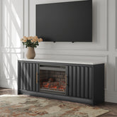 Hoover Furniture Outlet - Ashley Furniture - Cadmori 63" TV Stand with Electric Fireplace - 63" TV Stand with Electric Fireplace - W2616W2