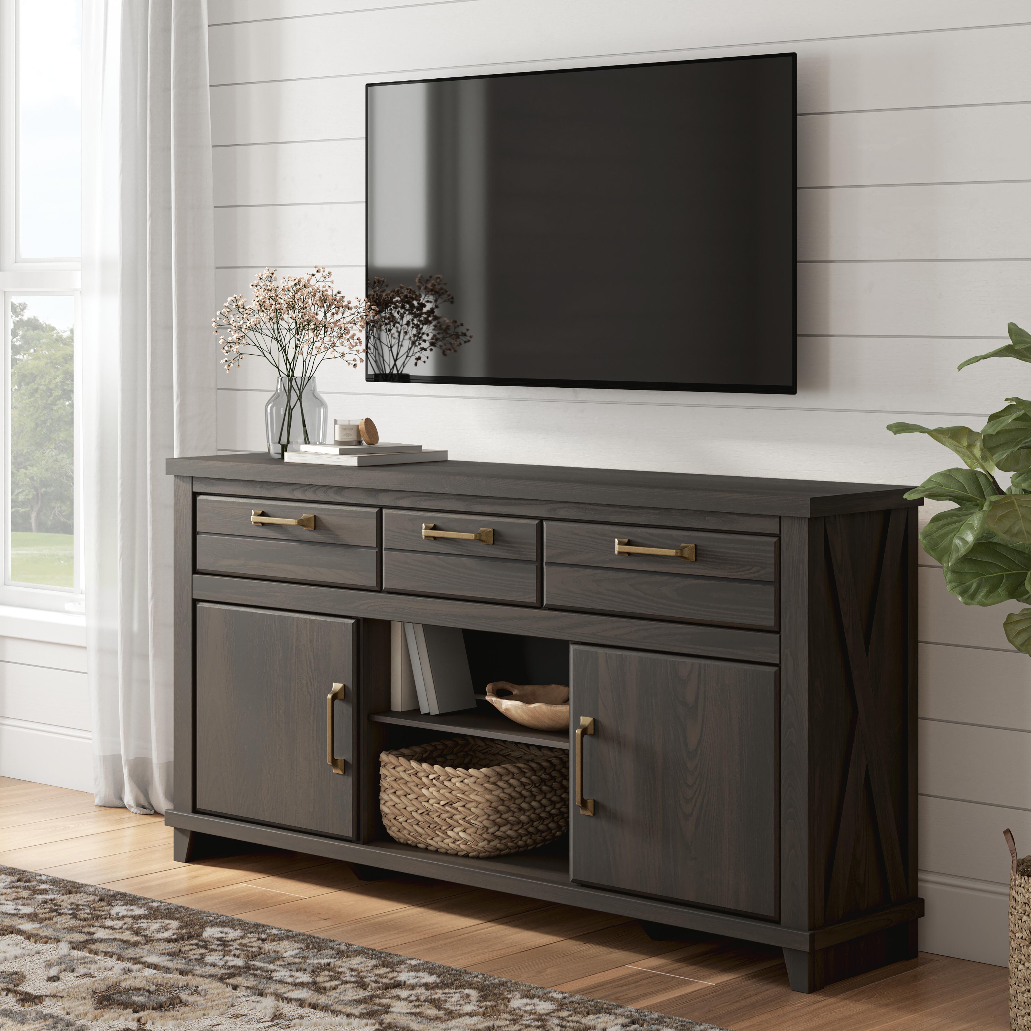 Hoover Furniture Outlet - Ashley Furniture - Brazen Valley 71" TV Stand - 71" - W2648-268