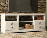Hoover Furniture Outlet - Ashley Furniture - Willowton 64" TV Stand - 64" - W267-68