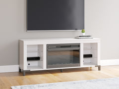 Hoover Furniture Outlet - Ashley Furniture - Brollevi 60" TV Stand with Electric Fireplace - 60" with Electric Fireplace - W2722-168