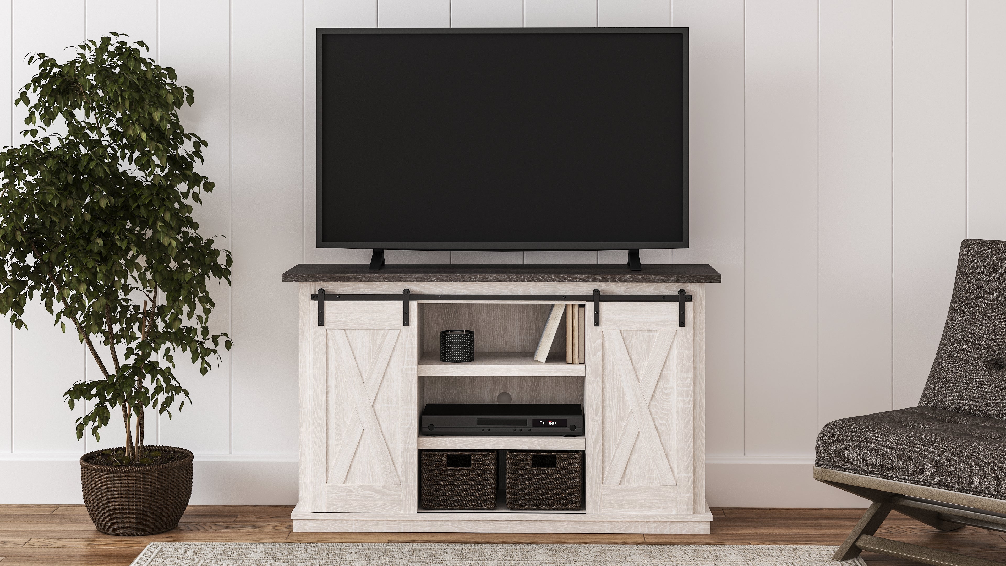 Hoover Furniture Outlet - Ashley Furniture - Dorrinson 54" TV Stand - 54" - W287-48