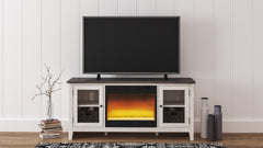 Hoover Furniture Outlet - Ashley Furniture - Dorrinson 60" TV Stand with Electric Fireplace - 60" TV Stand with Electric Fireplace - W287W2