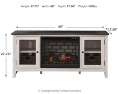 Dorrinson 60" TV Stand with Electric Fireplace
