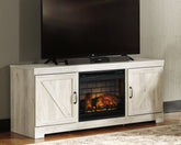 Hoover Furniture Outlet - Ashley Furniture - Bellaby 63" TV Stand with Electric Fireplace - 63" TV Stand with Electric Fireplace - W331W9