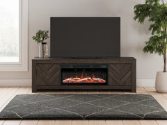 Hoover Furniture Outlet - Ashley Furniture - Cayboni 71" TV Stand with Electric Fireplace - 71" TV Stand with Electric Fireplace - W3789W1