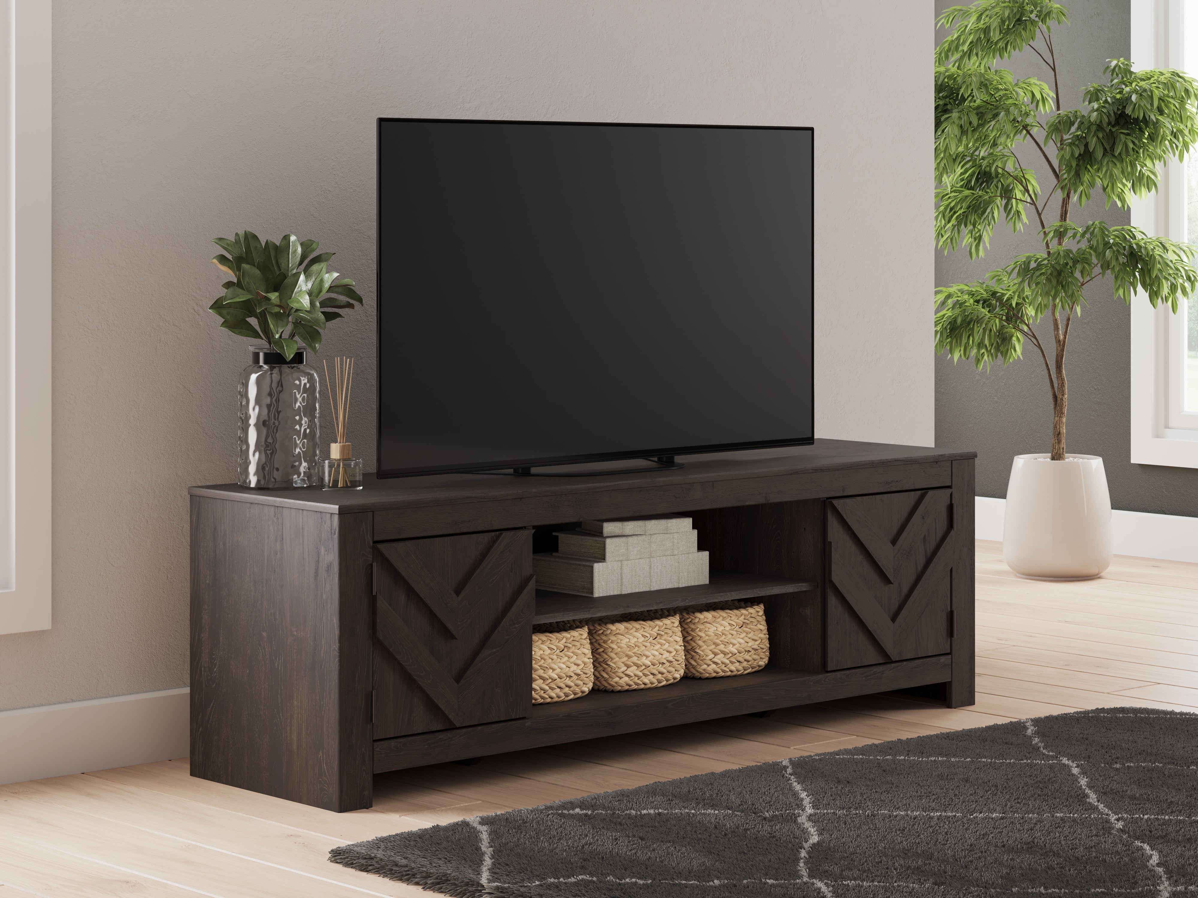 Hoover Furniture Outlet - Ashley Furniture - Cayboni 71" TV Stand - 71" - W3789-68