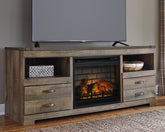 Hoover Furniture Outlet - Ashley Furniture - Trinell 63" TV Stand with Electric Fireplace - 63" TV Stand with Electric Fireplace - W446W9