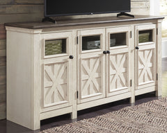 Hoover Furniture Outlet - Ashley Furniture - Bolanburg 74" TV Stand - 74" - W647-60