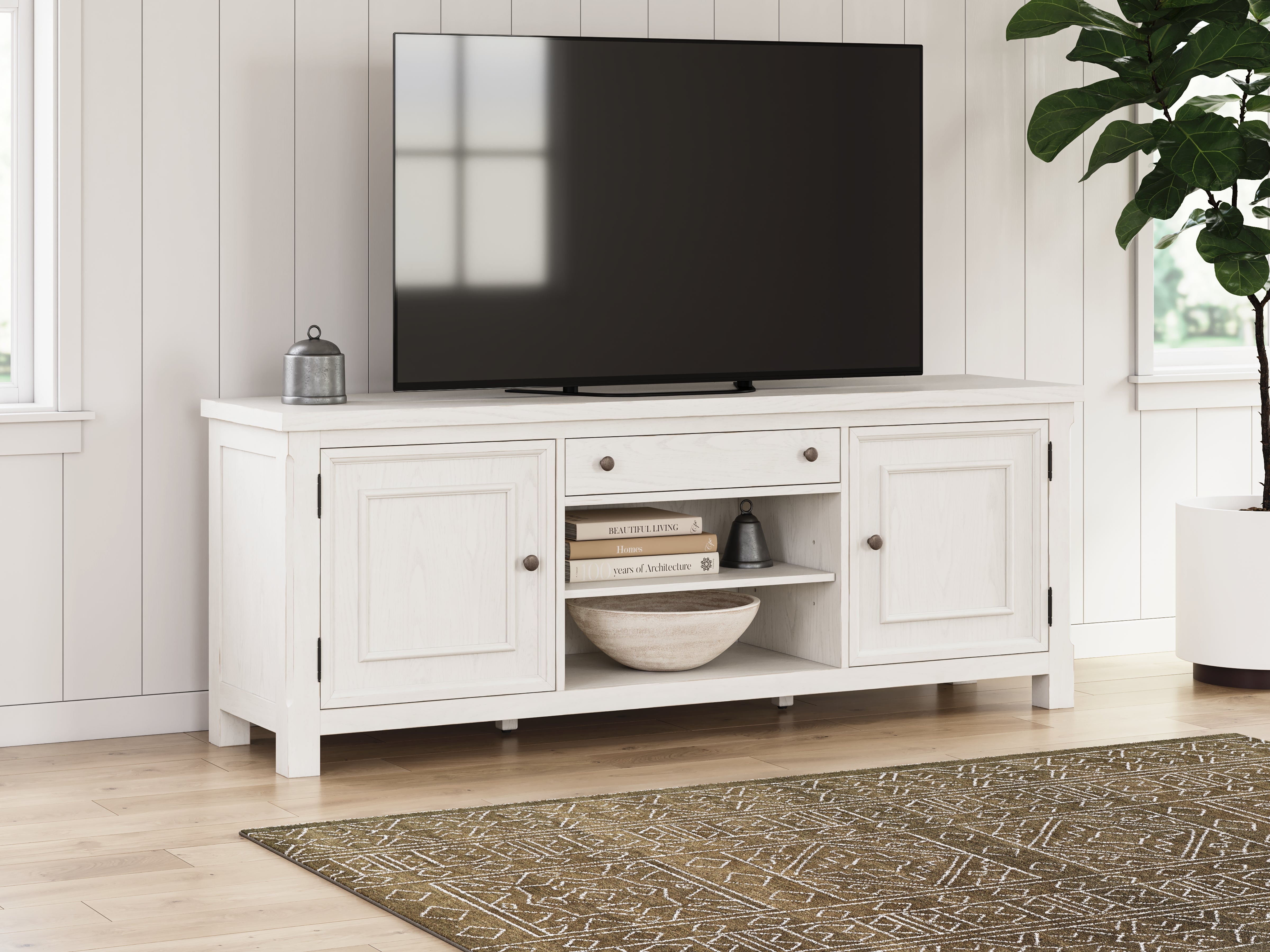 Hoover Furniture Outlet - Ashley Furniture - Robbinsdale 72" TV Stand - 72" - W742-68