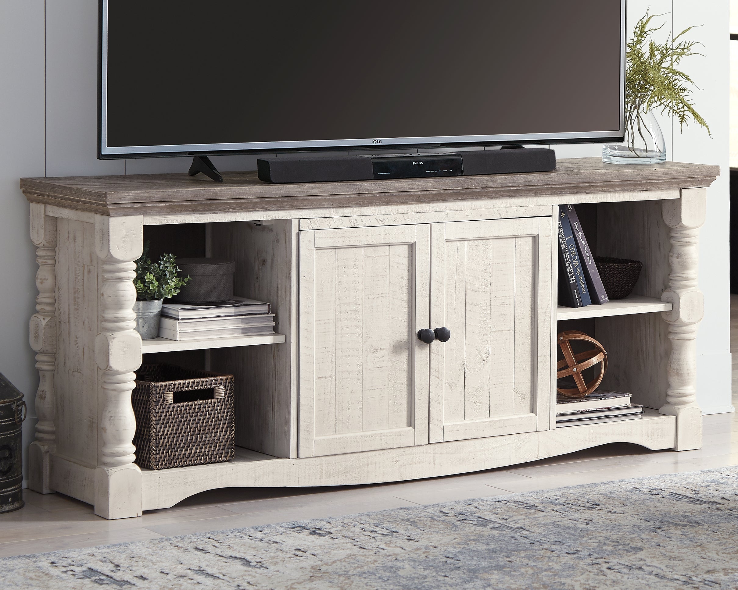 Hoover Furniture Outlet - Ashley Furniture - Havalance 67" TV Stand - 67" - W814-30