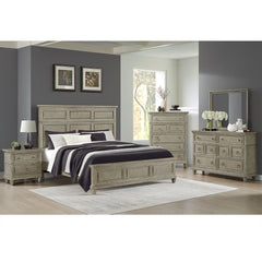 Whit-Ash Dresser and Mirror Set in Light Grey – SKU B-11360-3-DRMR | Elements