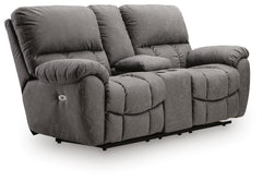 Bakerstein Power Reclining Loveseat with Console